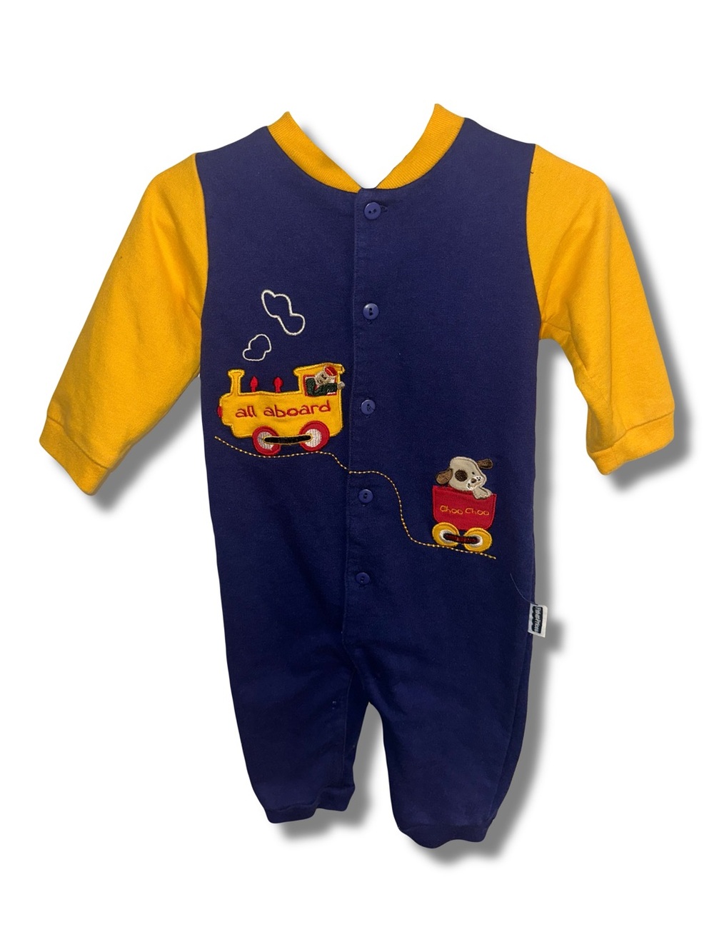 Vtg 2005 Fisher-Price Train Onesie